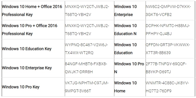 windows 10 home key free