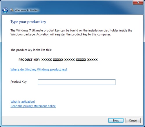 windows 7 product key