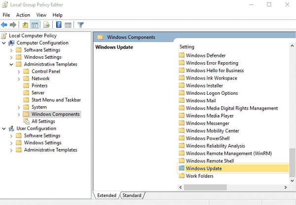 windows components