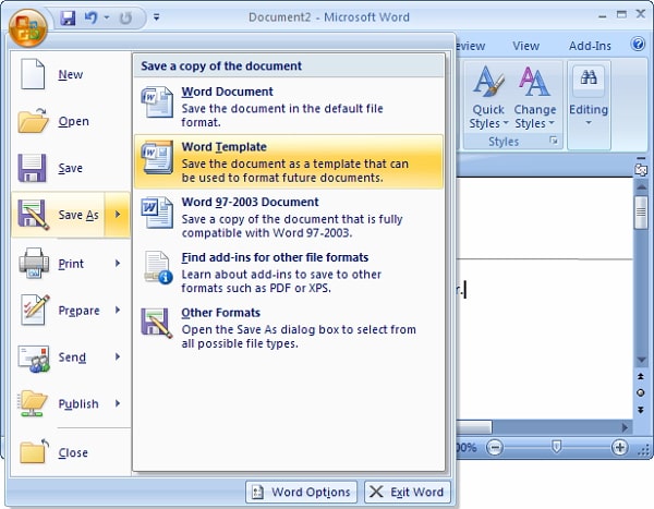 edit protected word document without password