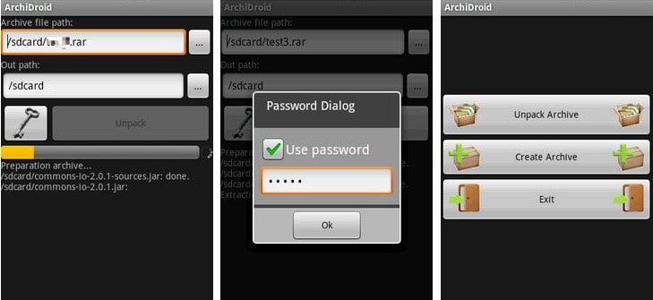 rar password unlocker android