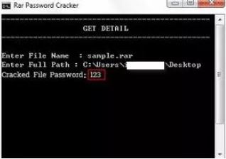 password found
