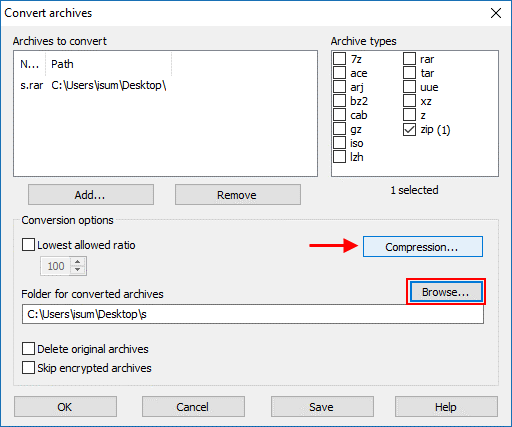 select compression