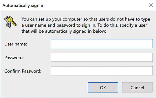 automatically sign in