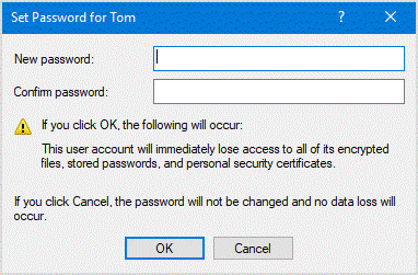 confirm password