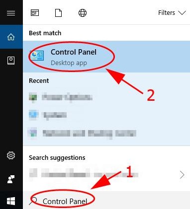 control panel