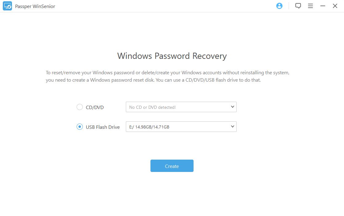 windows 10 password recovery tool usb