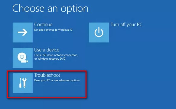 factory reset troubleshoot