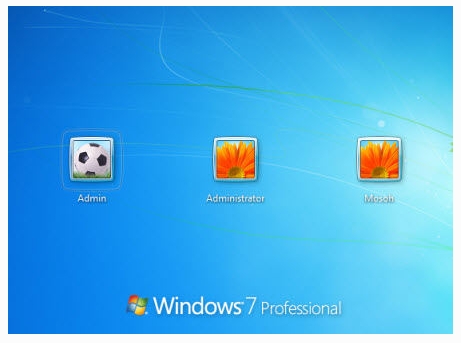 login to windows 7 without password with hidden admin account