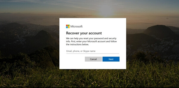 recover your account