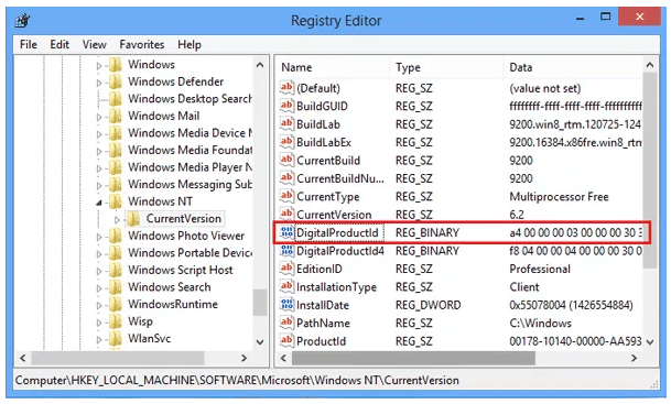 registry editor