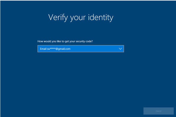 verify identity win10