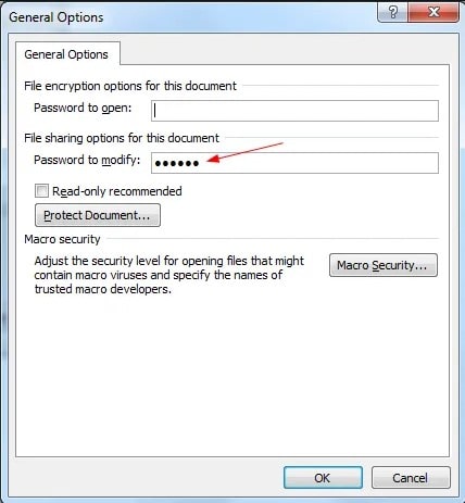 delete password to modify in word