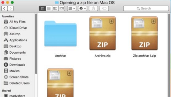 how to open zip archive on mac