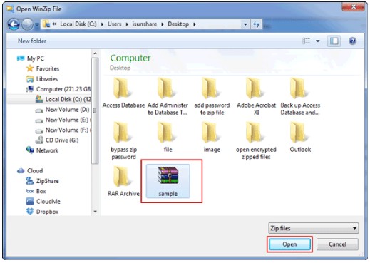 open winzip files free