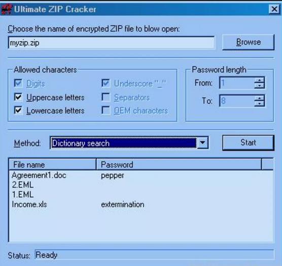 fast zip file password cracker