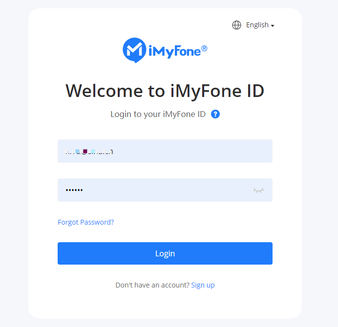 conectați-vă la Centrul pentru membri iMyFone