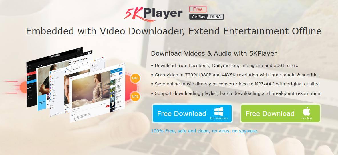 Интерфейс 5kplayer