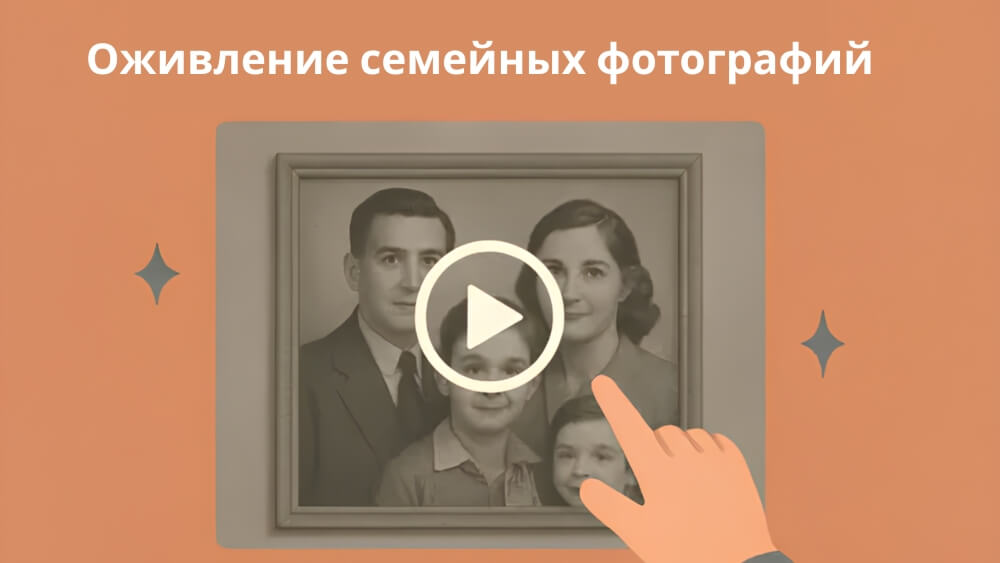 анимация семейных фотографий