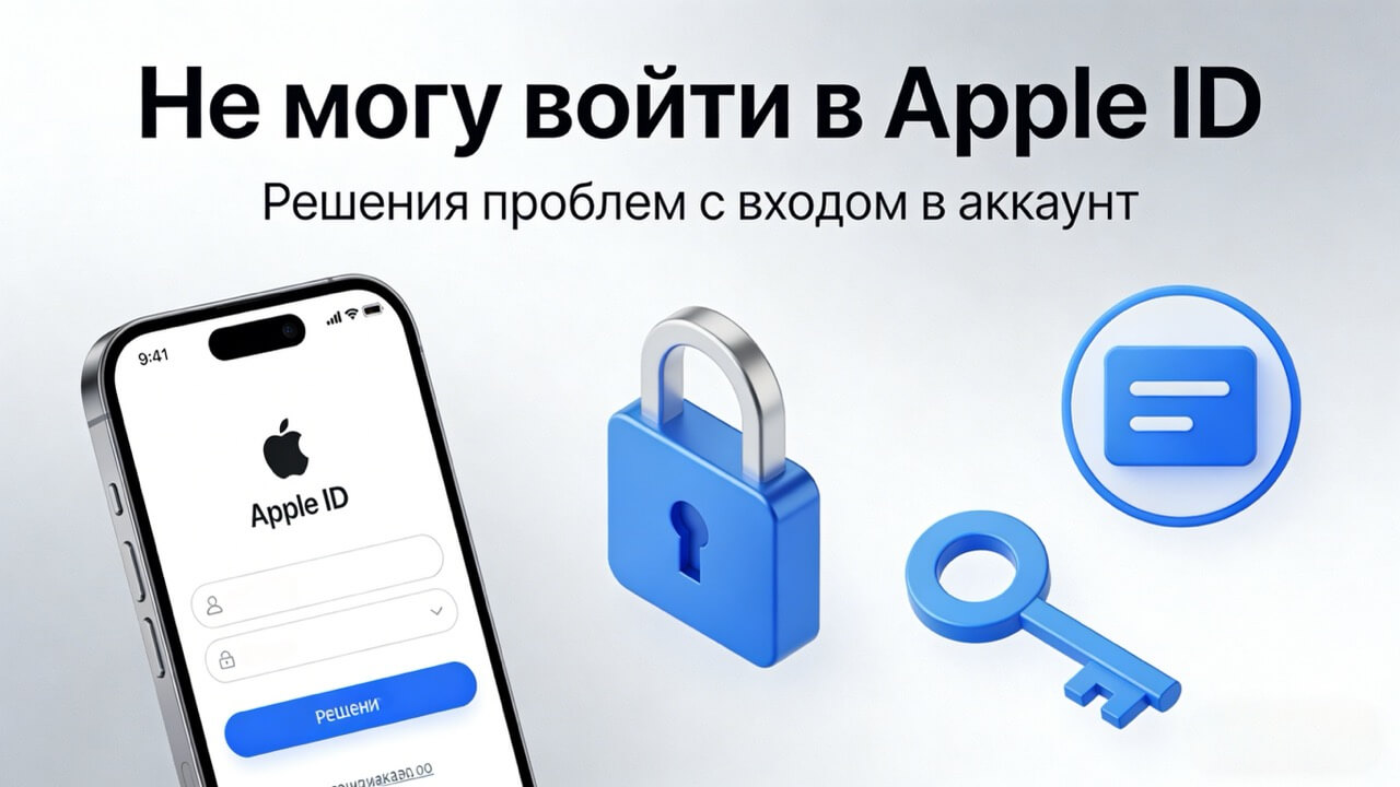 Не могу войти в Apple ID: 10 способов решить проблему