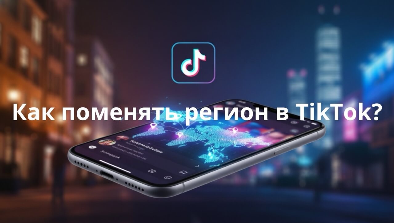 как поменять регион в тиктоке
