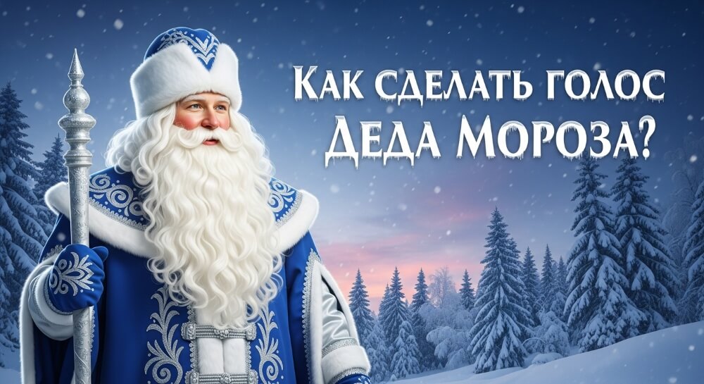 Новогодний лайфхак: Как говорить голосом Деда Мороза?
