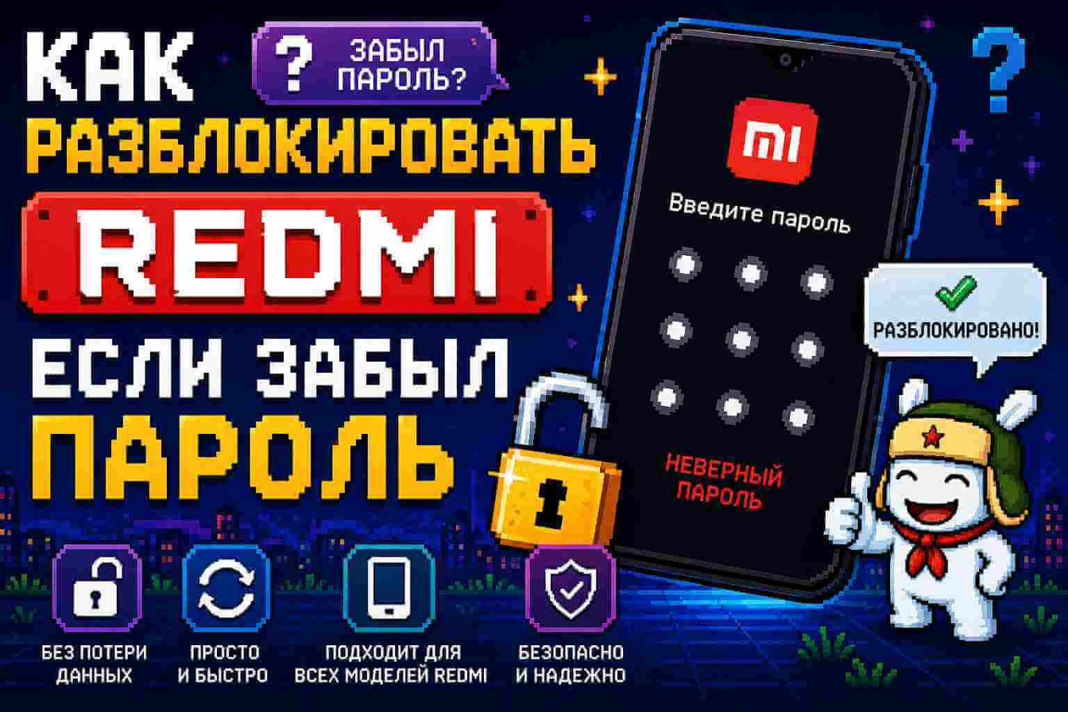 как разблокировать redmi