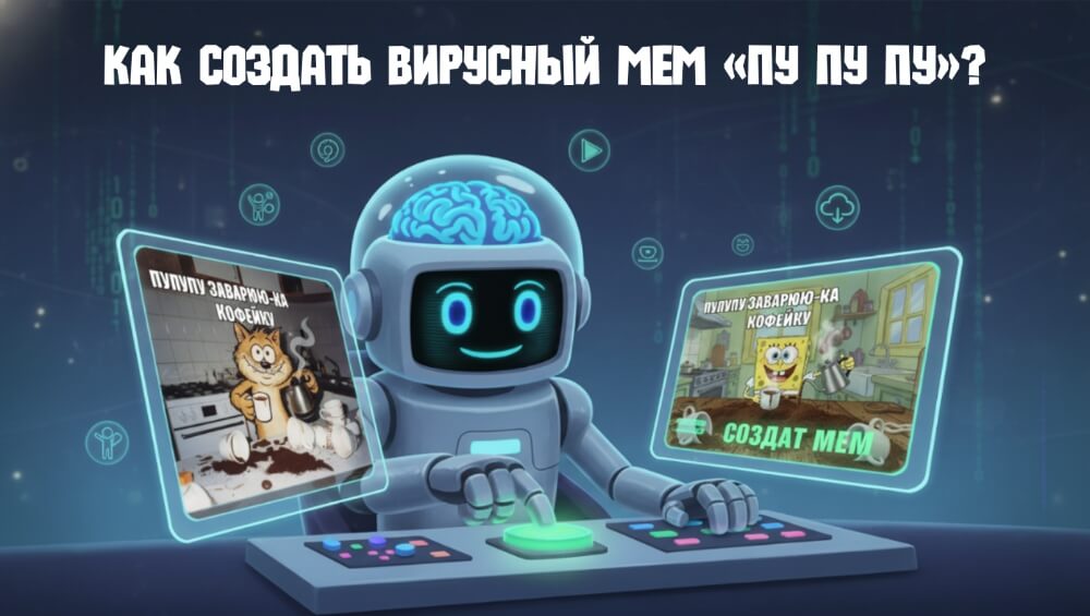 «Пупупу заварю-ка кофейку»: Смешная озвучка и вирусный мем с ИИ