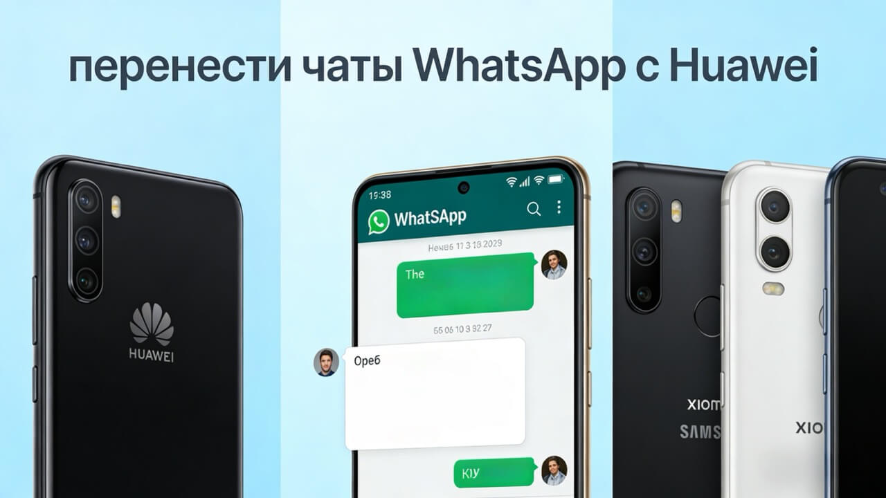 Перенести WhatsApp на Huawei