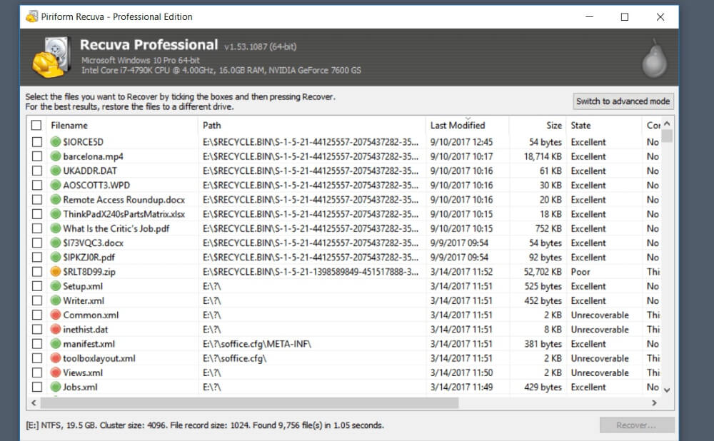 программа восстановления recuva