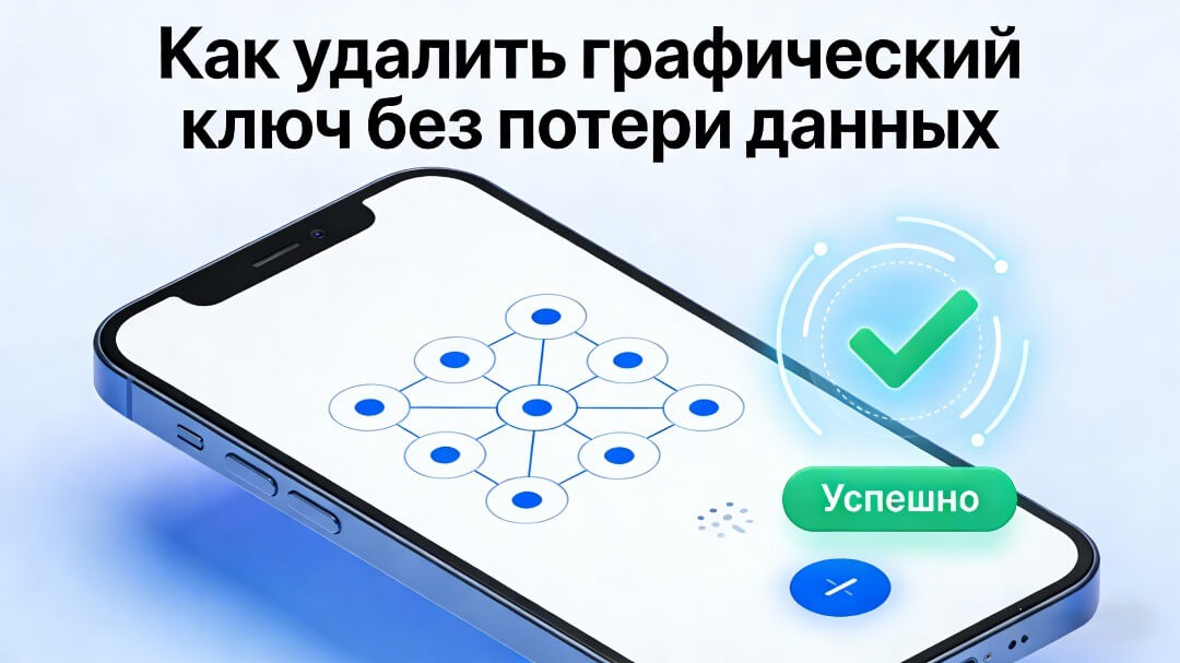 Как удалить графический ключ без потери данных