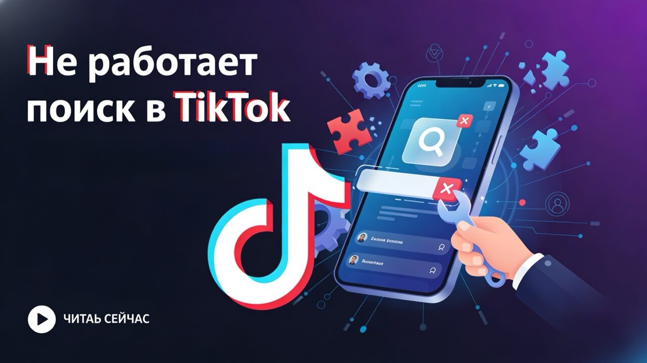 не работаетпоиск в TikTok