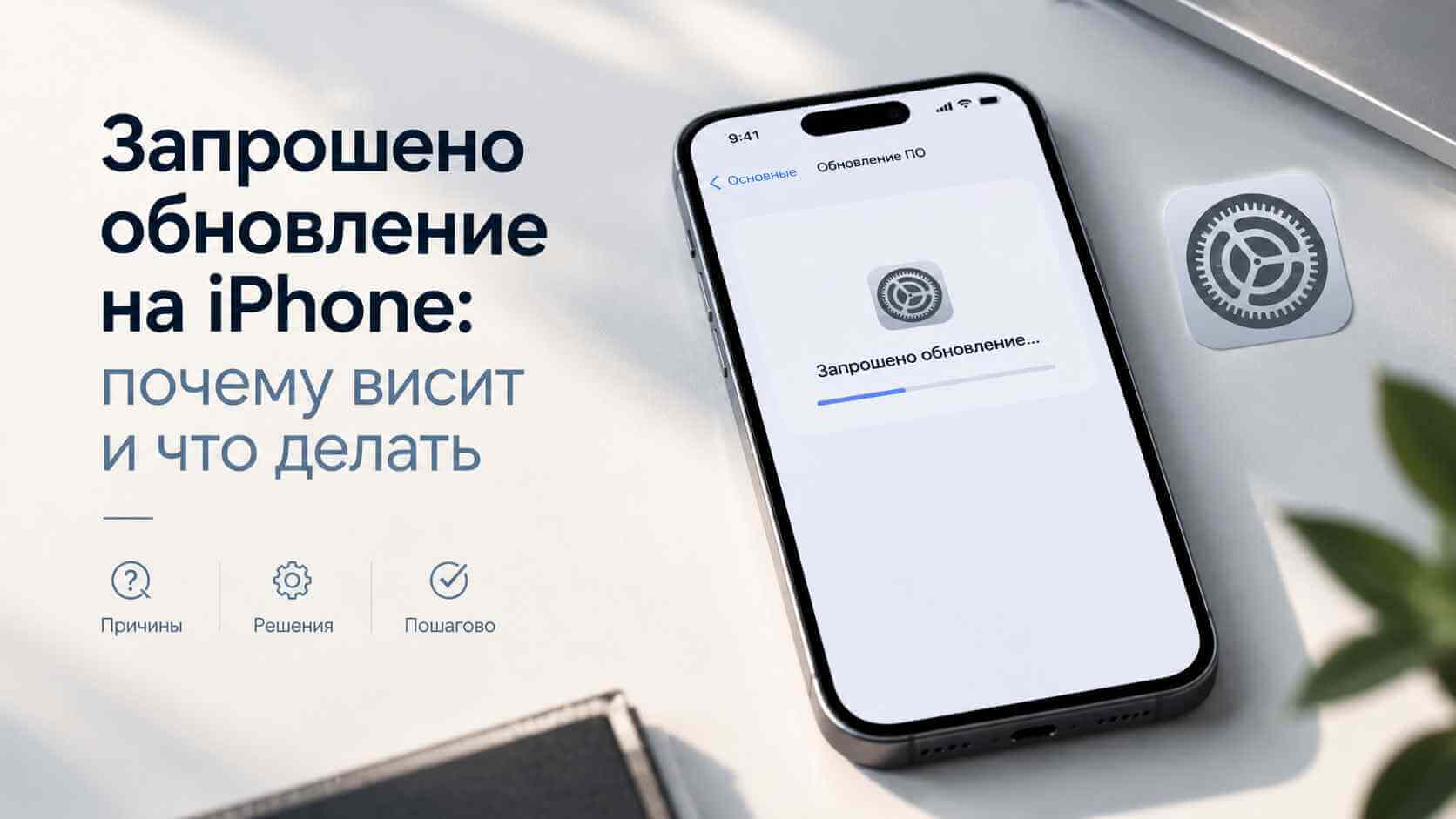 Запрошено обновление айфон
