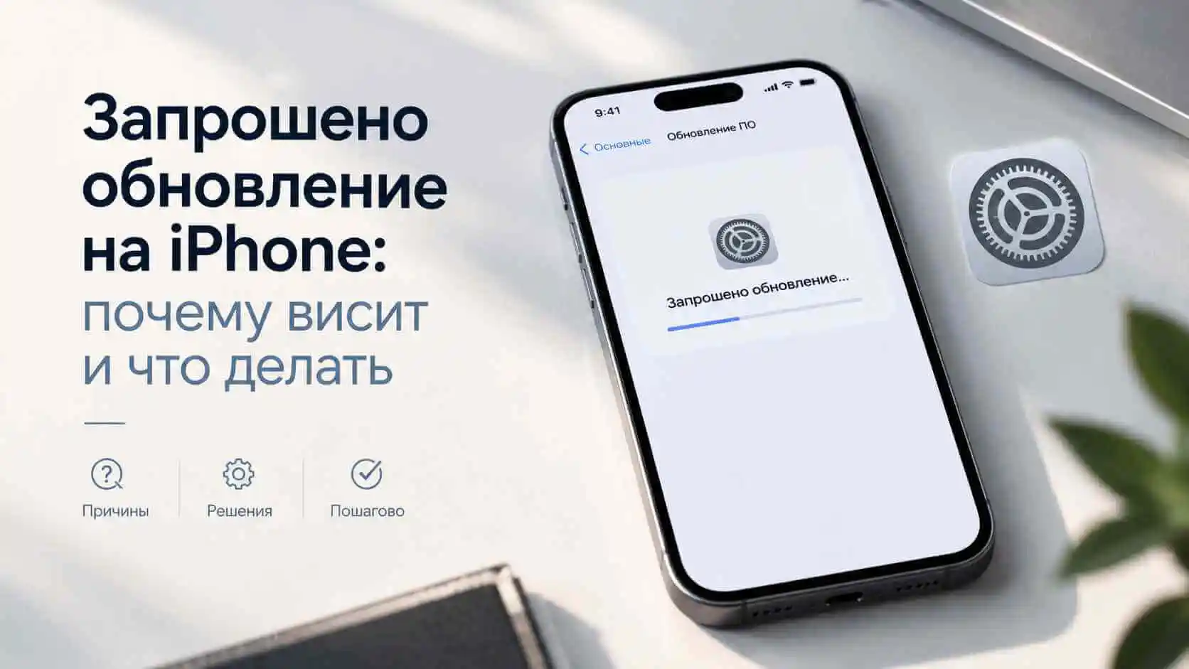 Запрошено обновление на iPhone: почему висит и что делать