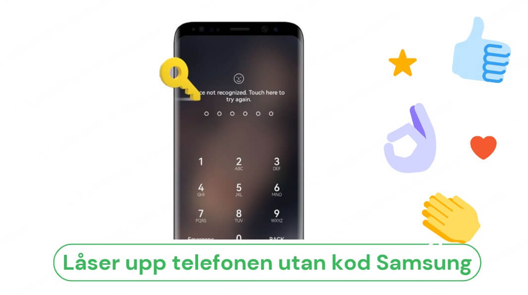 låsa upp telefon utan kod Samsung