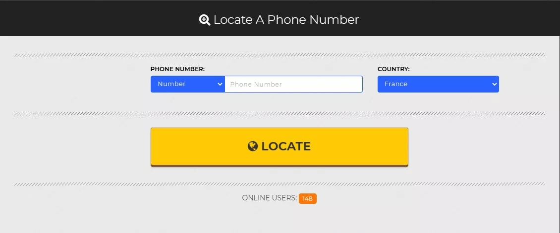 Lokalisera ett telefonnummer