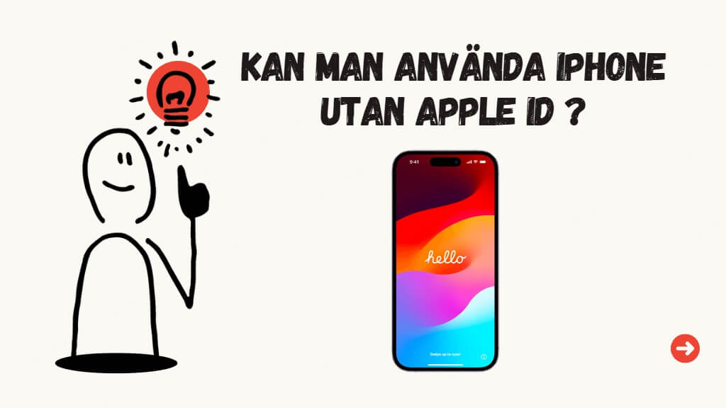 Kan Man Använda iPhone Utan Apple ID? Så Här Fungerar Det !