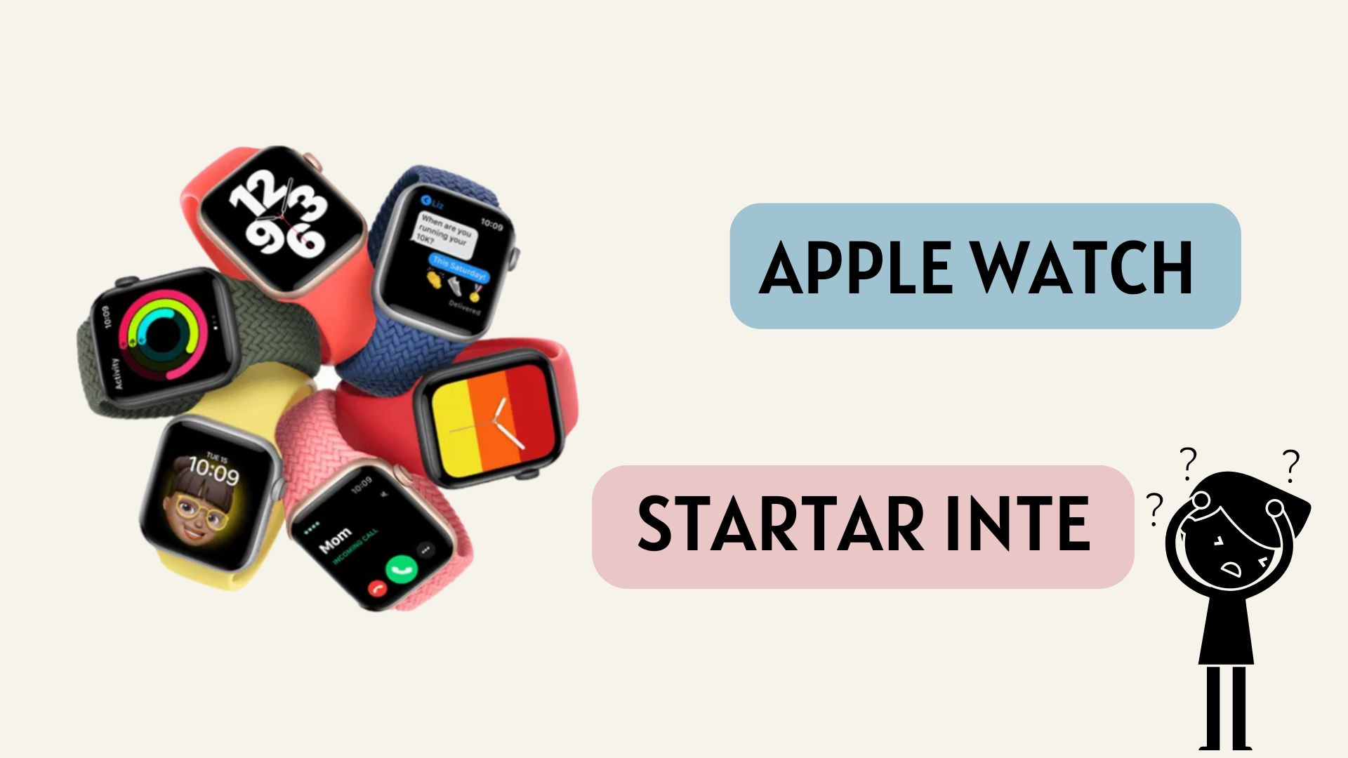 Apple Watch startar inte