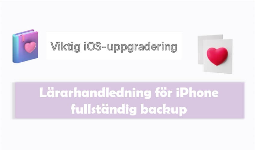 iOS 17 - iPhone Komplett guide för säkerhetskopiering