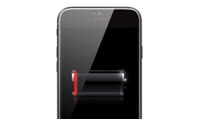 tömmer iPhone-batteriet