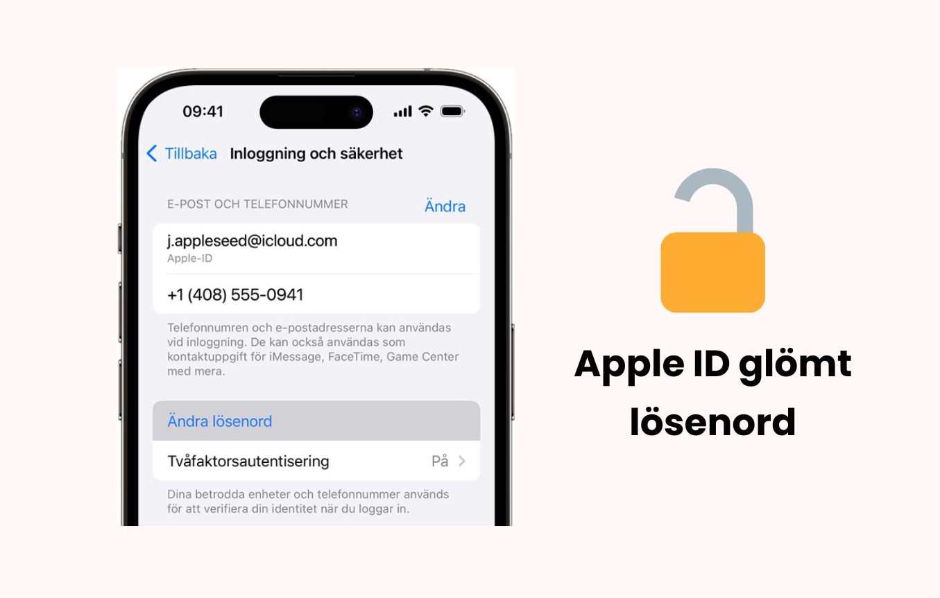 Apple ID glömt lösenord
