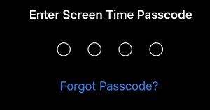 återställ lösenordet för skärmtid via Apple ID