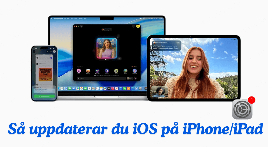 uppdatera iPhone eller iPad