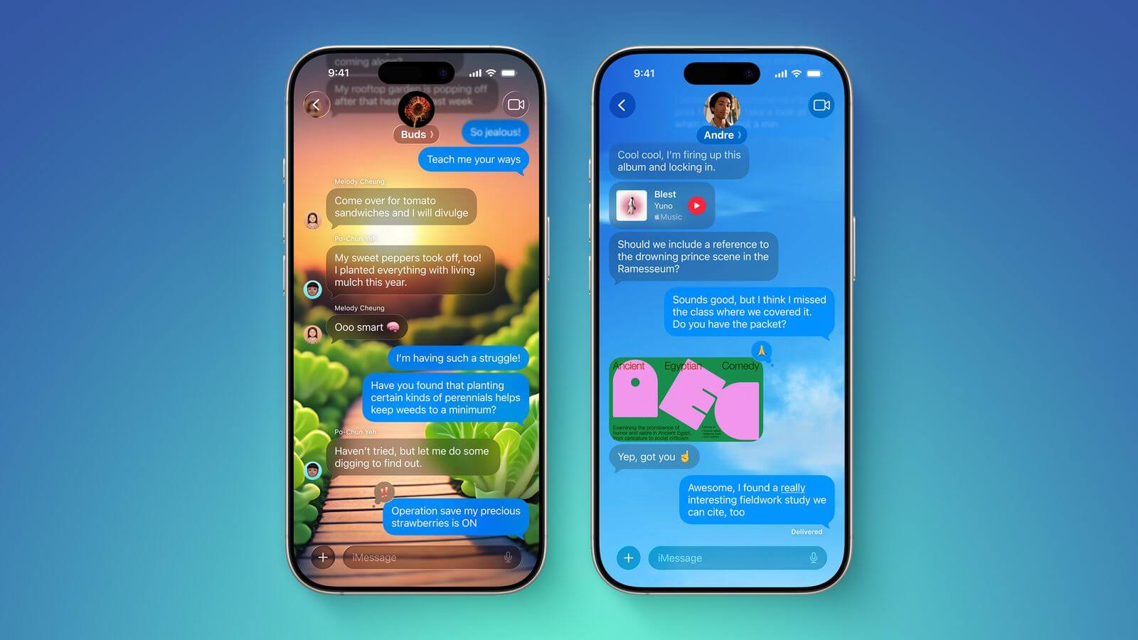 iOS 26 Meddelande-app