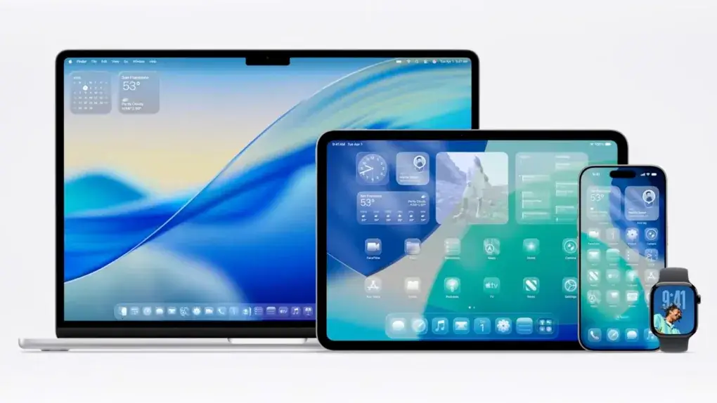 iOS 26 Flytande glas-innovation