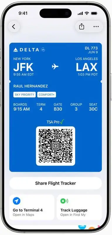 Digitala ID-handlingar i Apple Wallet på iPhone