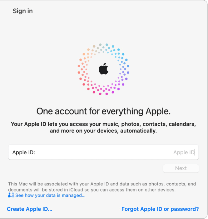 Logga in med din förlorade iPhones Apple-ID