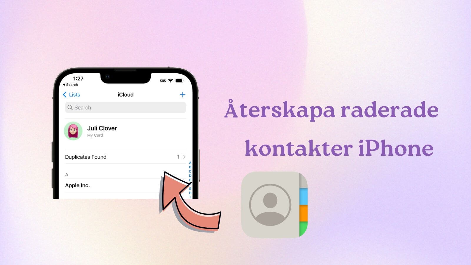 Hur återskapa Raderade Kontakter iPhone?