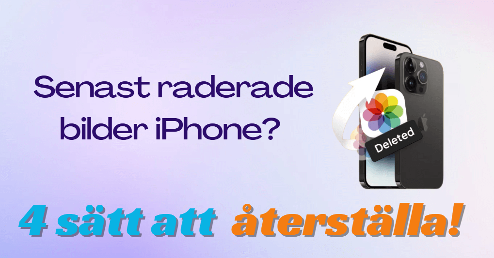 återställa permanent raderade bilder iPhone