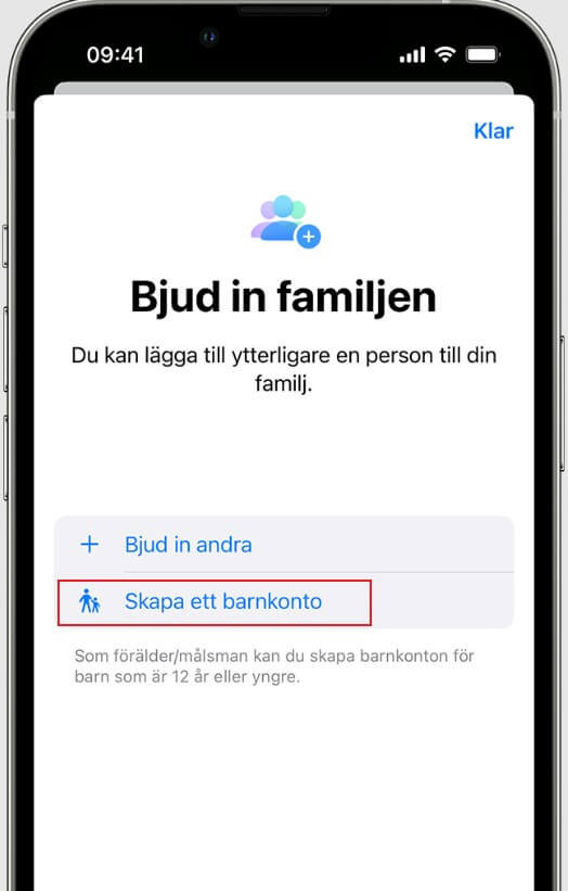 Skapa apple-id för barn